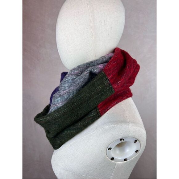 Colorful Alpaca Wool Blend Scarf Wrap - Picture 3 of 9